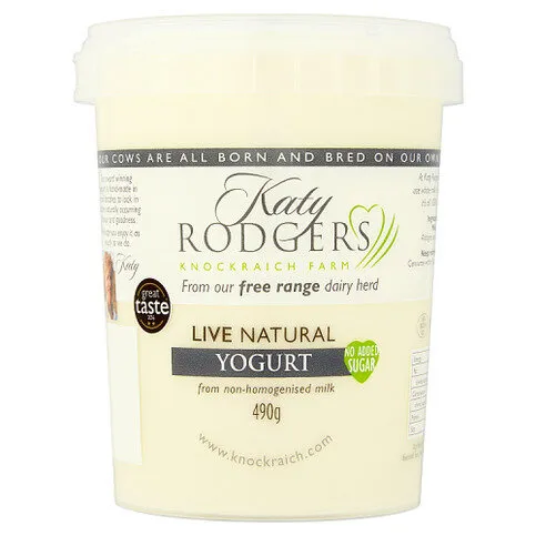 Katy Rodgers Live Natural Yogurt 490g