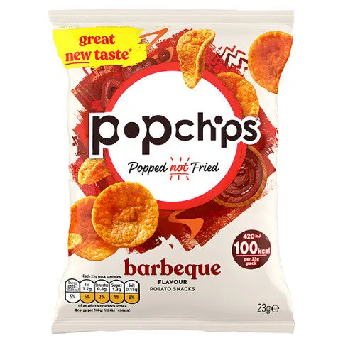Popchips Barbeque Flavour Potato Snacks 23g
