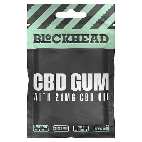 Blockhead 7 CBD Gum with 21mg CBD Oil 16.5g