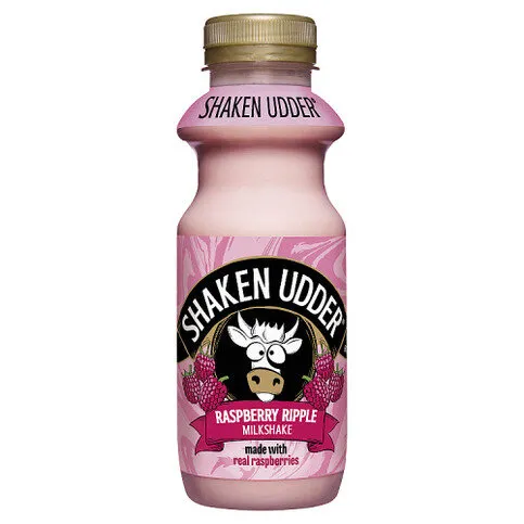 Shaken Udder Raspberry Ripple Milkshake 330ml