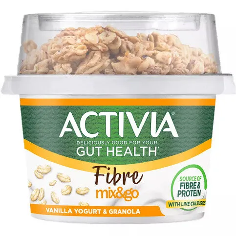 Activia Vanilla & Granola Breakfast Pot With Spoon 165g