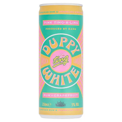 Duppy Share Duppy White Jamaican Rum & Sparkling Pink Grapefruit Ting 250ml