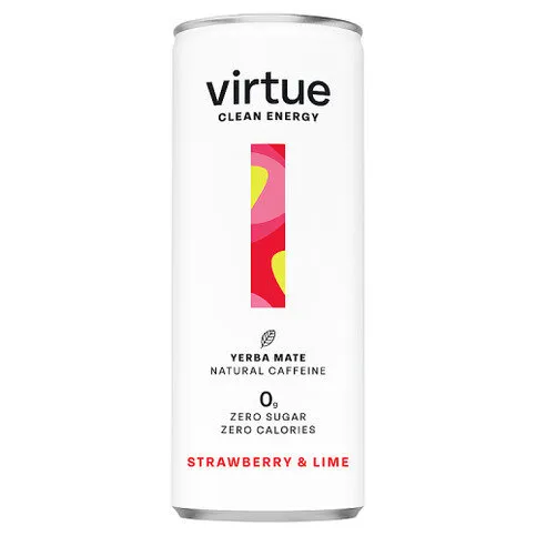 Virtue Clean Energy Strawberry & Lime Yerba Mate 250ml