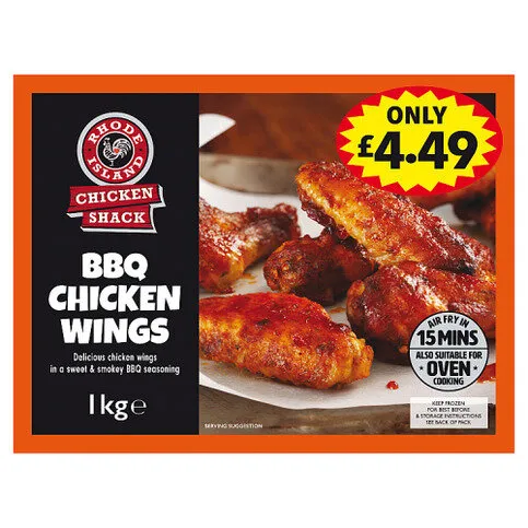 Rhode Island Chicken Shack BBQ Chicken Wings 1kg