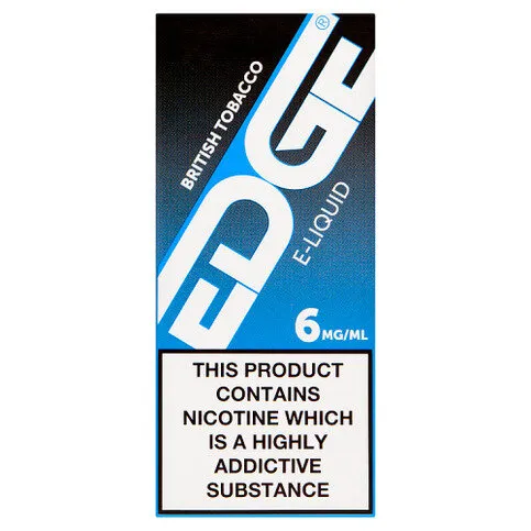 Edge British Tobacco E-Liquid 6mg/ml 1 x 10ml