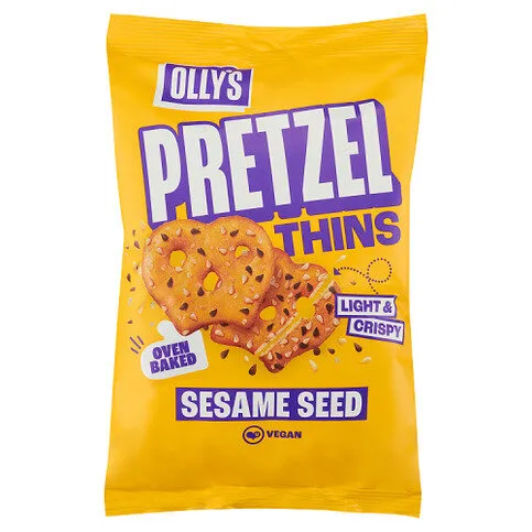 Olly's Pretzel Thins Sesame Seed 140g
