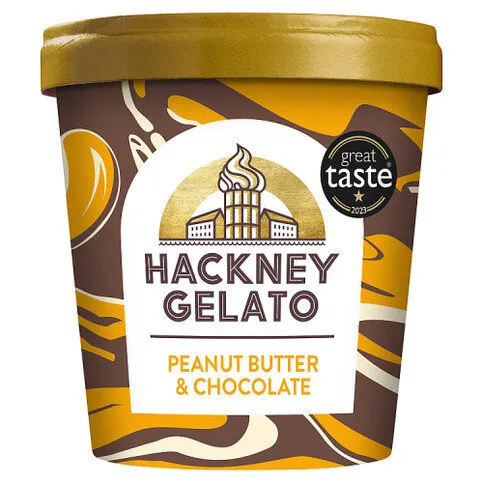 Hackney Gelato Peanut Butter & Chocolate 460ml