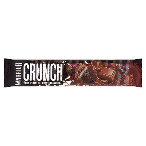 Warrior Crunch High Protein Low Sugar Bar Fudge Brownie Flavour 64g