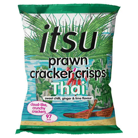 Itsu Thai Sweet Chilli, Ginger & Lime Flavour Prawn Cracker' Crisps 19g