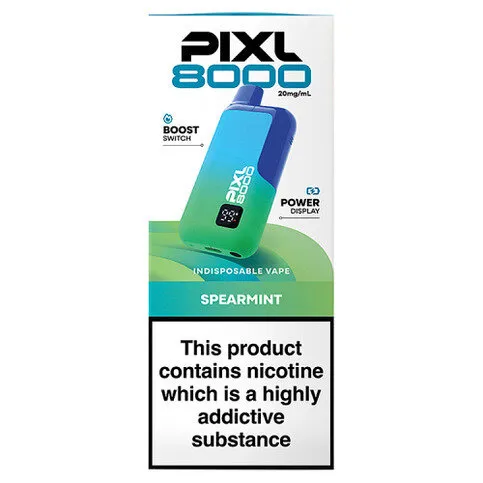 Pixl 8000 Prefilled Vape Kit - Spearmint 20mg