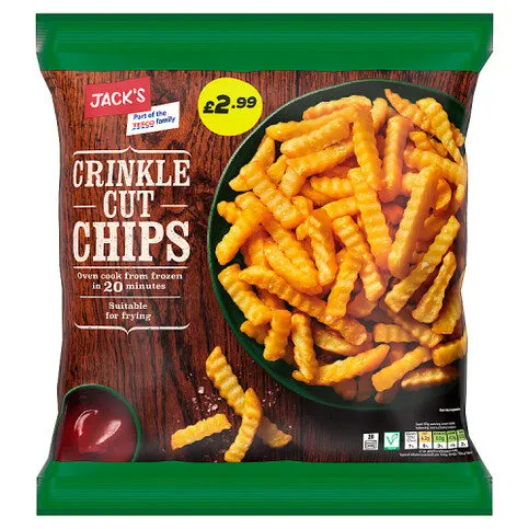Jack's Crinkle Cut Chips 1.5kg