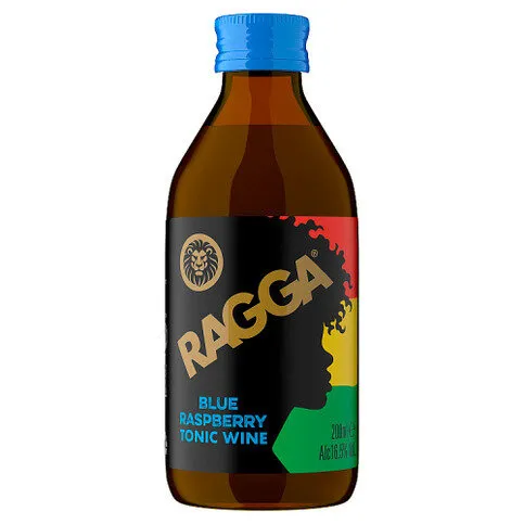 Ragga Blue Raspberry Tonic Wine 200ml