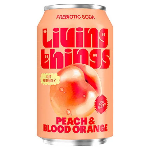 Living Things Peach & Blood Orange 330ml