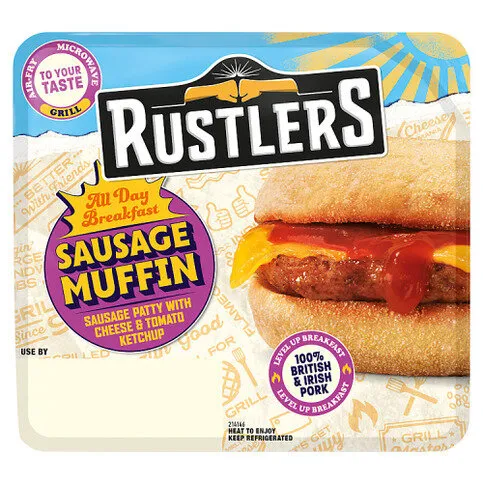 Rustlers All Day Breakfast Sausage Muffin 155g