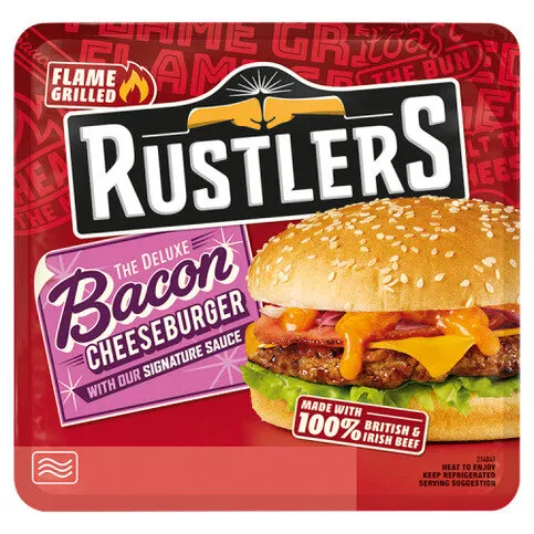 Rustlers The Deluxe Bacon Cheeseburger 191g