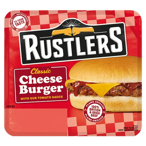 Rustlers Classic Cheese Burger with Our Tomato Sauce 111g