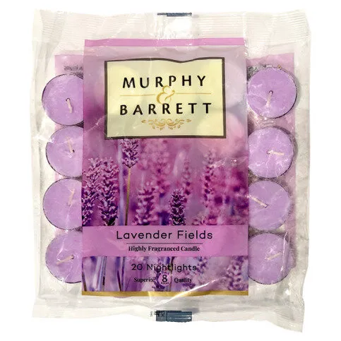 Murphy & Barrett 20 Nightlights Scented Lavendar Fields