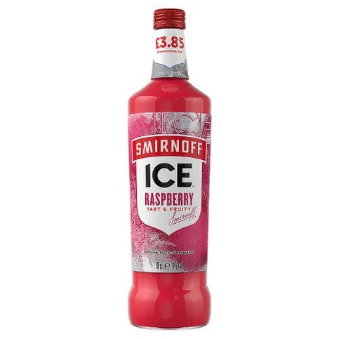 Smirnoff Ice Raspberry 4% vol Ready To Drink Premix 70cl Bottle