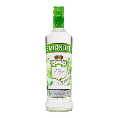 Smirnoff Lime Flavoured Vodka 37.5% vol 70cl Bottle
