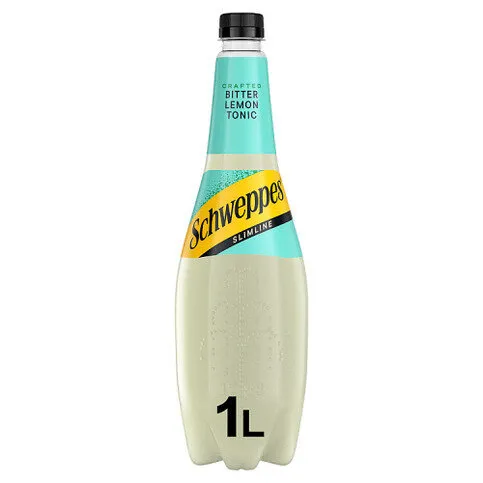 Schweppes Slimline Bitter Lemon 1L Bottle