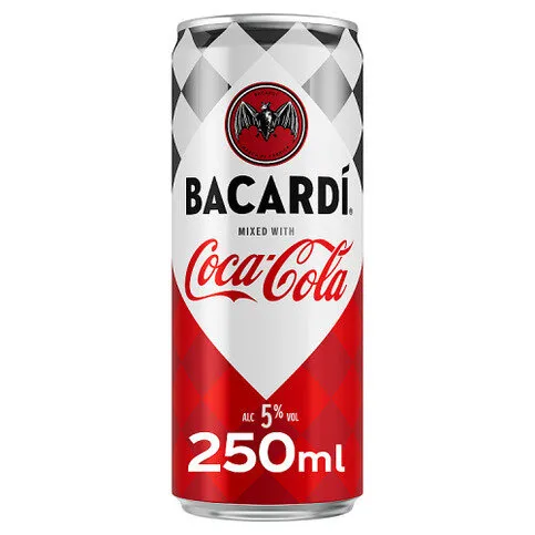 Bacardi & Coca-Cola 250ml Pre-Mixed Can