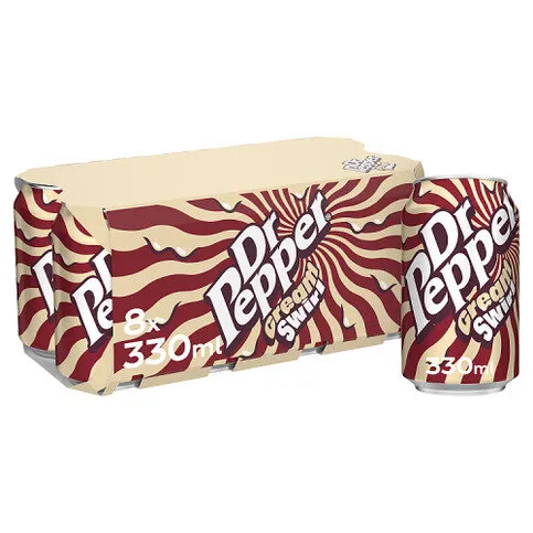 Dr Pepper Cream Swirl 8 x 330ml Cans