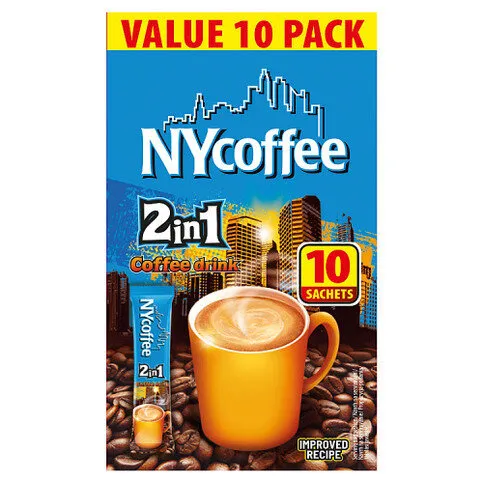 NYCoffee 2 in 1 Coffee Drink Sachets 10 x 10g (100g)