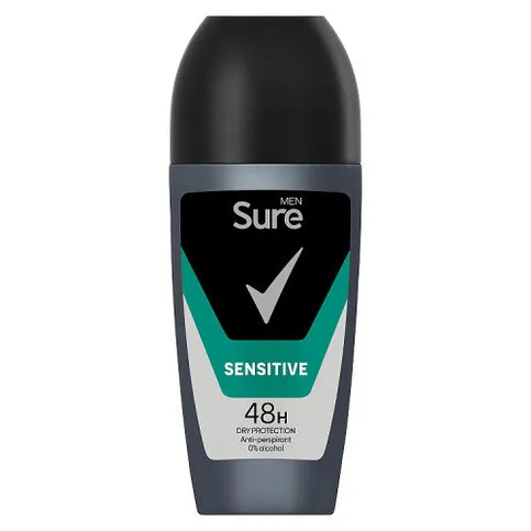 Sure Men Anti-Perspirant Roll On Sensitive 50 ml