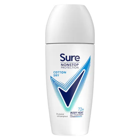 SURE ROLL ON NON STOP COTTON DRY 50ML