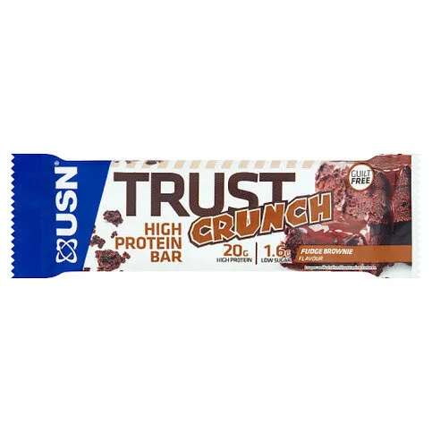 USN Trust Crunch Fudge Brownie Flavour High Protein Bar 60g