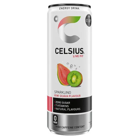 Celsius Energy Drink, Sparkling Kiwi Guava 355ml