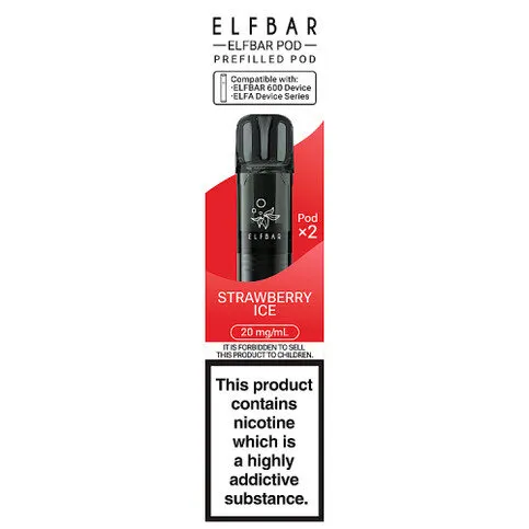 Elfbar 2 Strawberry Ice Prefilled Pod 20mg/ml