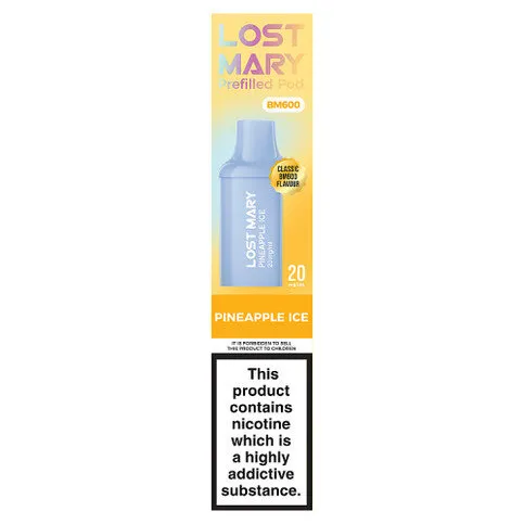 Lost Mary BM600 Pineapple Ice Prefilled Pod 20mg/ml