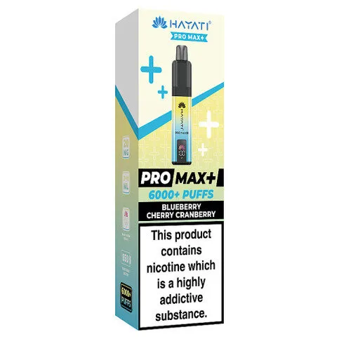 Hayati Pro Max+ 6000 Puffs Blueberry Cherry Cranberry