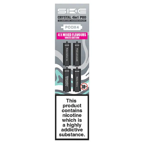 SKE Crystal 4in1 Pod Mixed Flavours White Edition 2ml
