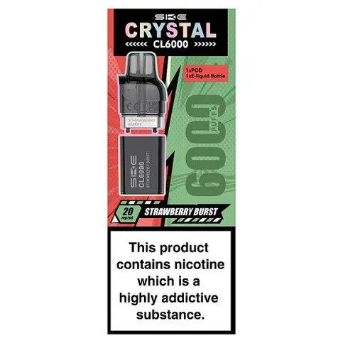 SKE Crystal CL6000 Strawberry Burst 20mg/ml
