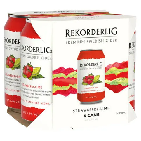 Rekorderlig Strawberry & Lime 4x330ml