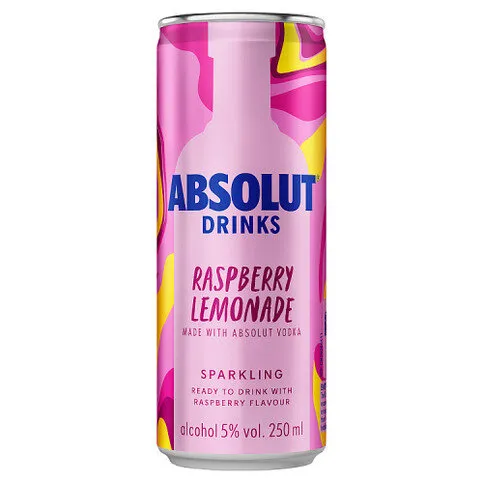 Absolut Drinks Raspberry Lemonade 250ml
