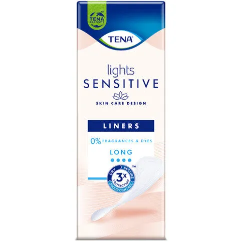 TENA LIGHTS LONG LINERS 20'S