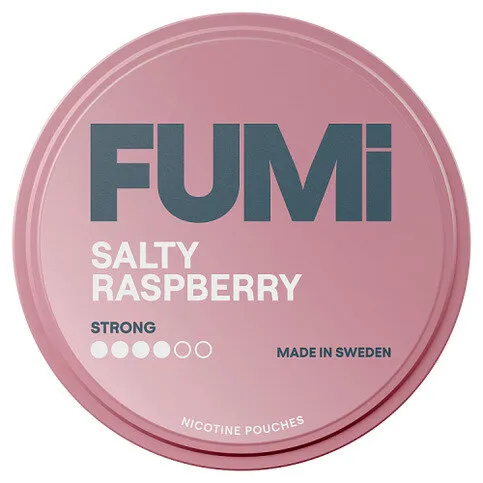 Fumi Salty Raspberry 8mg Nicotine Pouches 14g