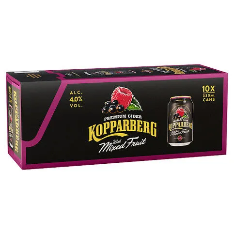 Kopparberg Premium Cider with Mixed Fruit 10 x 330ml