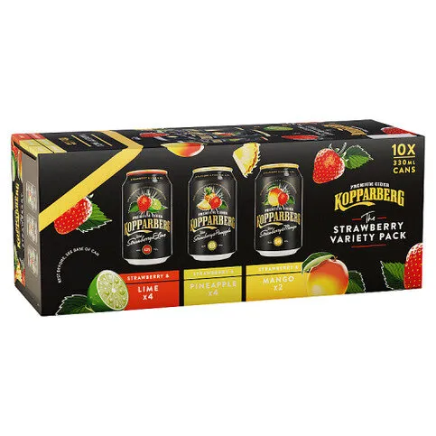 Kopparberg Premium Cider The Strawberry Variety Pack 10 x 330ml