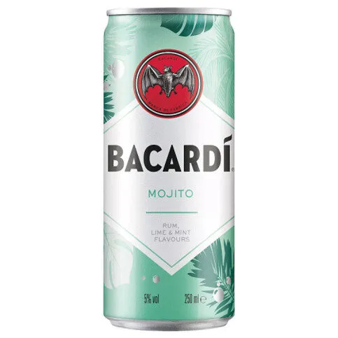 Bacardi Mojito Premix Rum Cocktail 250ml