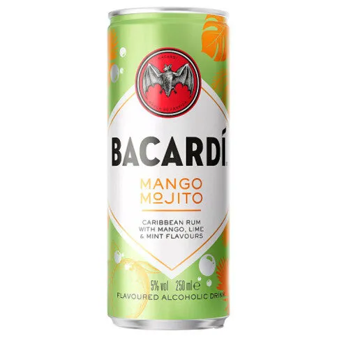 Bacardí Mango Mojito Premix Rum Cocktail 250ml