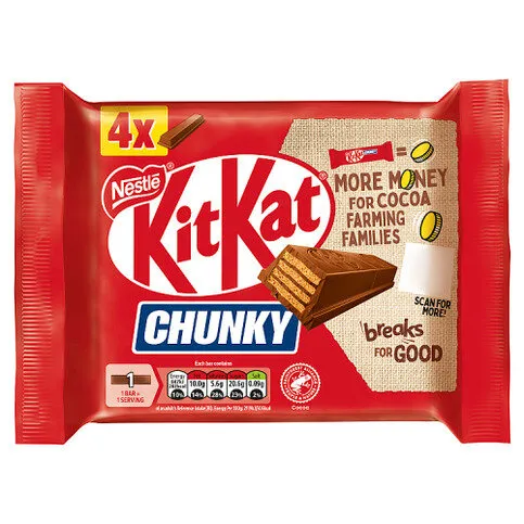 KitKat Chunky Bars 4 x 40g (160g)