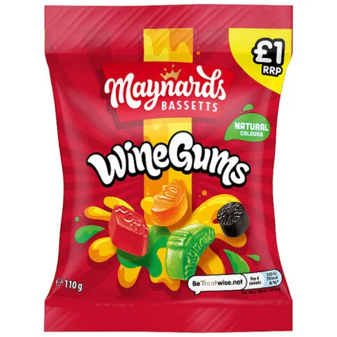 Maynards Bassetts Wine Gums 110g