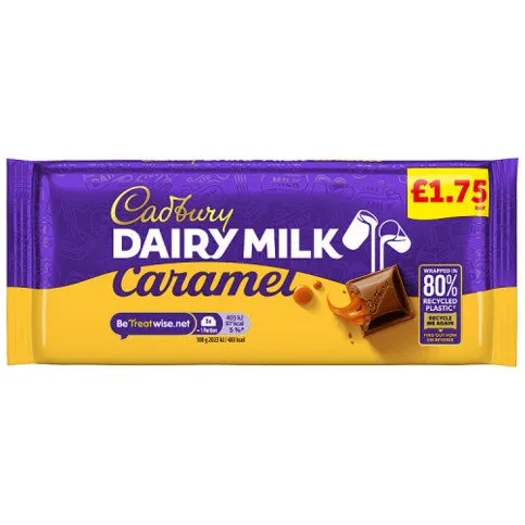 Cadbury Dairy Milk Caramel Chocolate Bar 120g