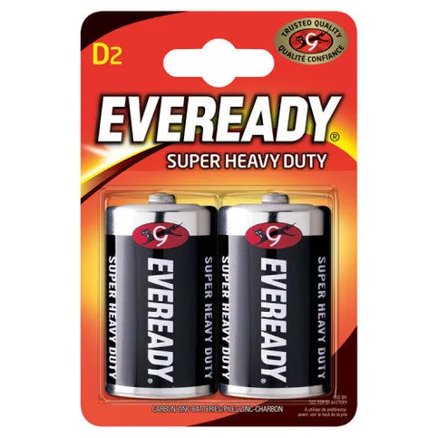 EVEREADY® Super Heavy Duty D Batteries 2-Pack
