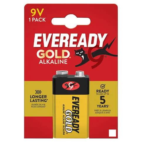 Eveready Gold Alkaline 9V1 1 Pack
