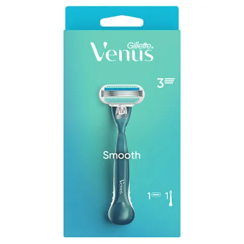 Gillette Venus Smooth Women’s Razor with 1 Refill Blades Cartridges
